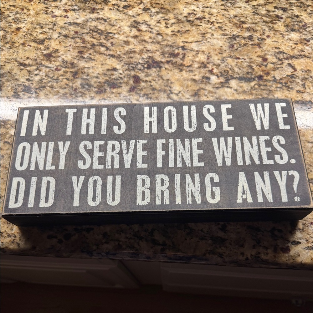 Bar sign 14 x 6. About 1.5 inches deep